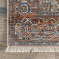 thumbnail image 4 of nuLOOM Tapis de Franges Ethel Médaillon, Rond de 5', Rouille, 4 of 4