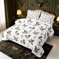 thumbnail image 3 of Manfei Rustic Animal Mallard Bed Spread Queen,Farmhouse Cabin Queen Coverlet Set,3-Piece,1 Quilt and 2 Pillowcases, 3 of 7