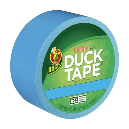 Color Duck Tape Brand Duct Tape, 1.88 in. x 20 yd., Electric Blue