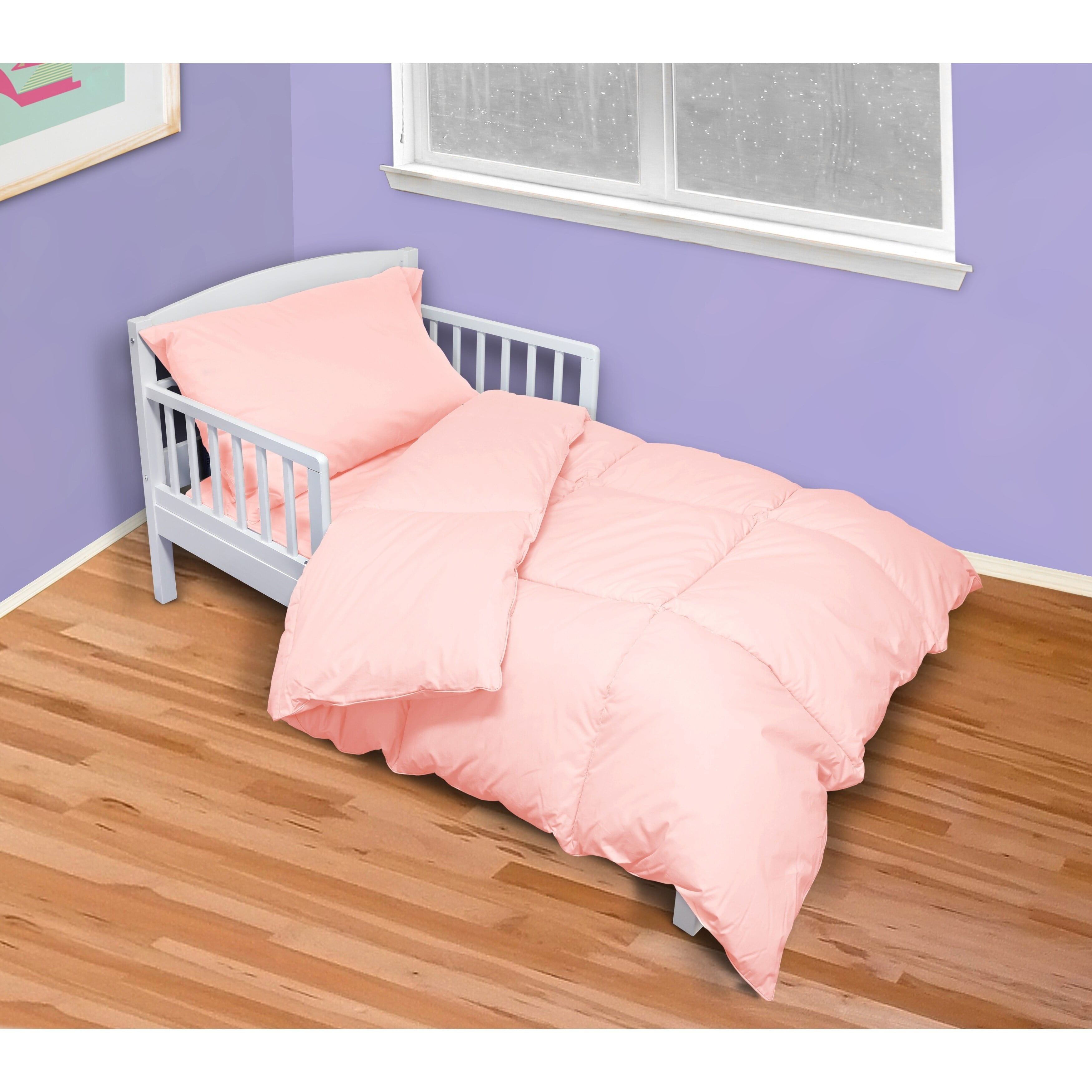 4 Piece Cotton Toddler Comforter Set 