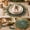 Green-1A, variant on MMJ Christmas Placemat Artificial Pine Needle Grass Mat Holiday Table Centerpiece 15.75in