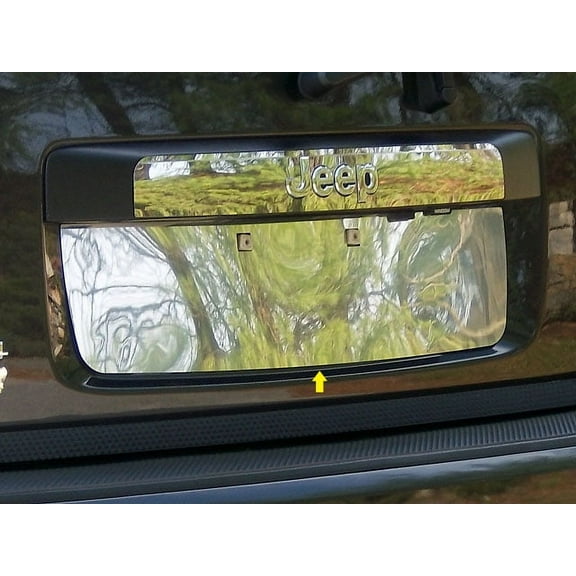 Stainless License Plate Bezel 1Pc Fits 2008-2012 Jeep Liberty LP48070 QAA