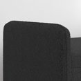 thumbnail image 7 of Fabric Storage Stool, Storage Bench with Solid Wood Legs & Anti-slip Pads, Entryway Bench with Storage for Living Room, Bedroom, Dorm, Black, 7 of 7