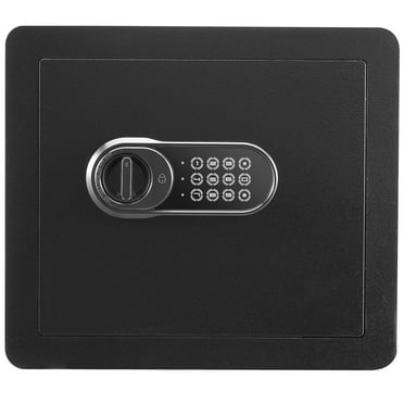 KFFKFF Safety Box, 1.2 Cubic Feet Residential Safe, Iron Security Safe with Digital Lock and Dual Keys, Cupboard Safe with Fire-resistant Pouch, Safeguard Money, Precious Metals, Jewelry, Papers.