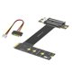 thumbnail image 1 of Cable Elevador NVME A PCI-e 4.0 X4 con Ángulo de 90°, Cable de Extensión PCIe para Tarjetas de Red de Minería, Tarjeta SSD NVMe., 1 of 1