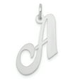 thumbnail image 1 of 14k White Gold Medium Fancy Script Initial A Char, 1 of 3
