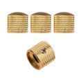 thumbnail image 1 of 4pcs Metal Volume Tone Control Knob Dome Knob Set with Inner Hexagon Spanner for Electric Guitar Bass, 1 of 8