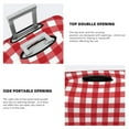 thumbnail image 5 of Bixox Washable Red Checkboard Printed Luggage Cover, Fashion Suitcase Protector Fits for Medium luggage, 5 of 8