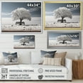 thumbnail image 4 of Designart "Grey White Tree Contemplation" Floral Floater Framed Canvas Wall Art, 4 of 7