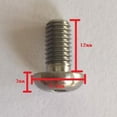 thumbnail image 2 of Tornillos para bicicleta con tapa hexagonal de titanio GR5 TC4, M5 x 12 mm/M5 x 10 mm, duraderos, paquete de 5, 2 of 4