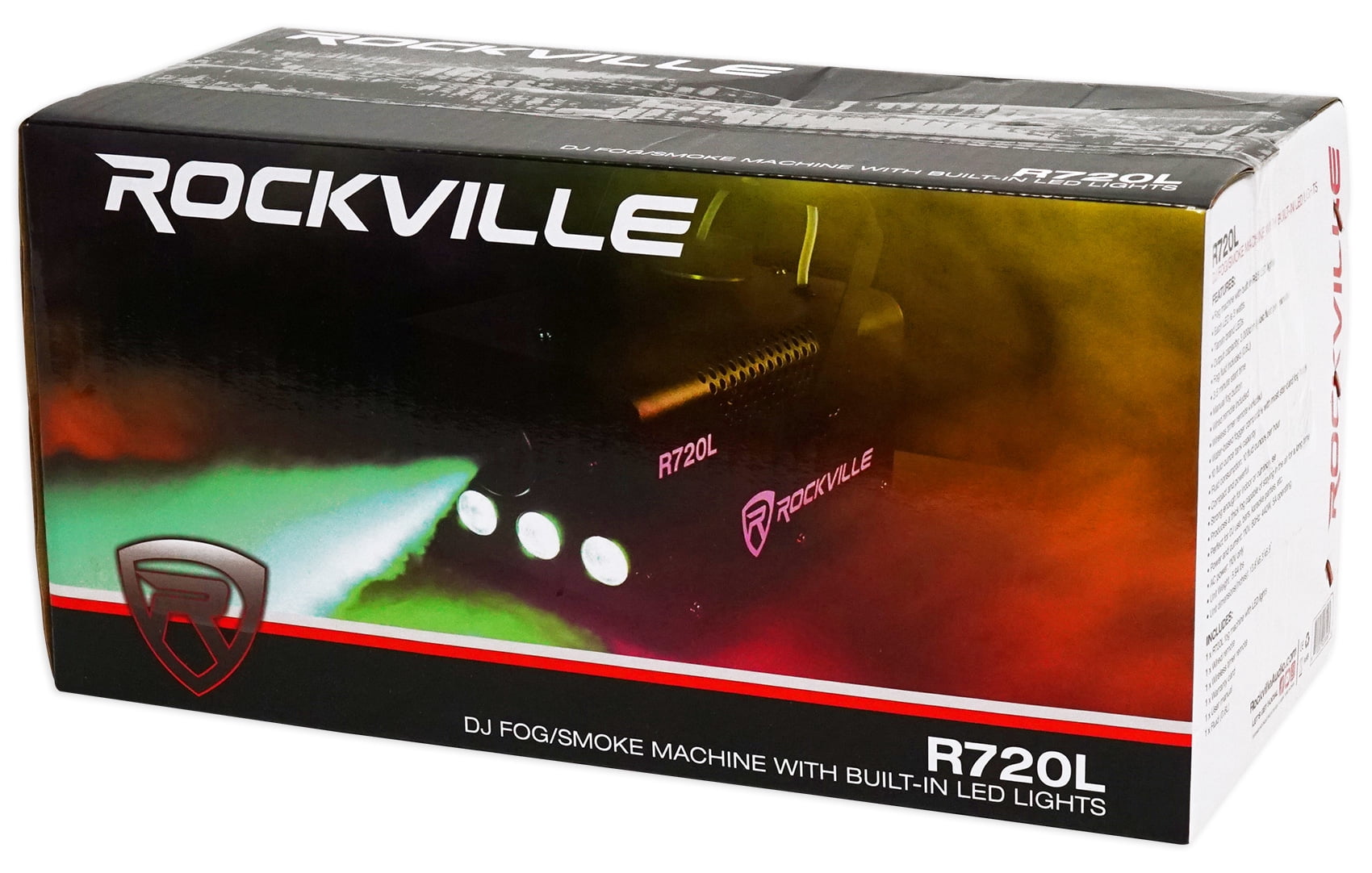 (2) Chauvet DJ Bank RGBA LED Light +FREE Rockville R720L LED Fog/Smoke Machine