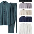 thumbnail image 1 of Men's Suits Slim Fit 2 Piece Suit Set for Men Business Formal Wedding Tuxedo One Button Jacket with Flat Front Pants Solid Color Party Dress Suit, 1 of 9