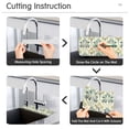 thumbnail image 5 of Yayeee Faucet Mat for Kitchen Sink 30" Diatomite Long Splash Guard Pad, Beige Floral Pattern, 2 Pack, 5 of 7