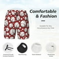 thumbnail image 5 of Fotbe Cute Baseball Men’s Swim Trunks Quick Dry Swim Shorts Board Shorts with Mesh Lining-XX-Large, 5 of 9