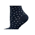 thumbnail image 3 of Sierra Socks Women's Cotton Crew Pin Dot and Striped Casual Dress 1 Pair Socks (Shoe Size: 4-10, Navy (Pin Dot)), 3 of 5