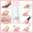 thumbnail image 6 of Gellen Builder Nail Gel, 9 in 1 Milky White Gel Builder for Nail Thickening, LED Nail Lamp Cured Hard Gel Builder Gel Nail Polish Base Gel Extension Gel Building Gel, 6 of 8