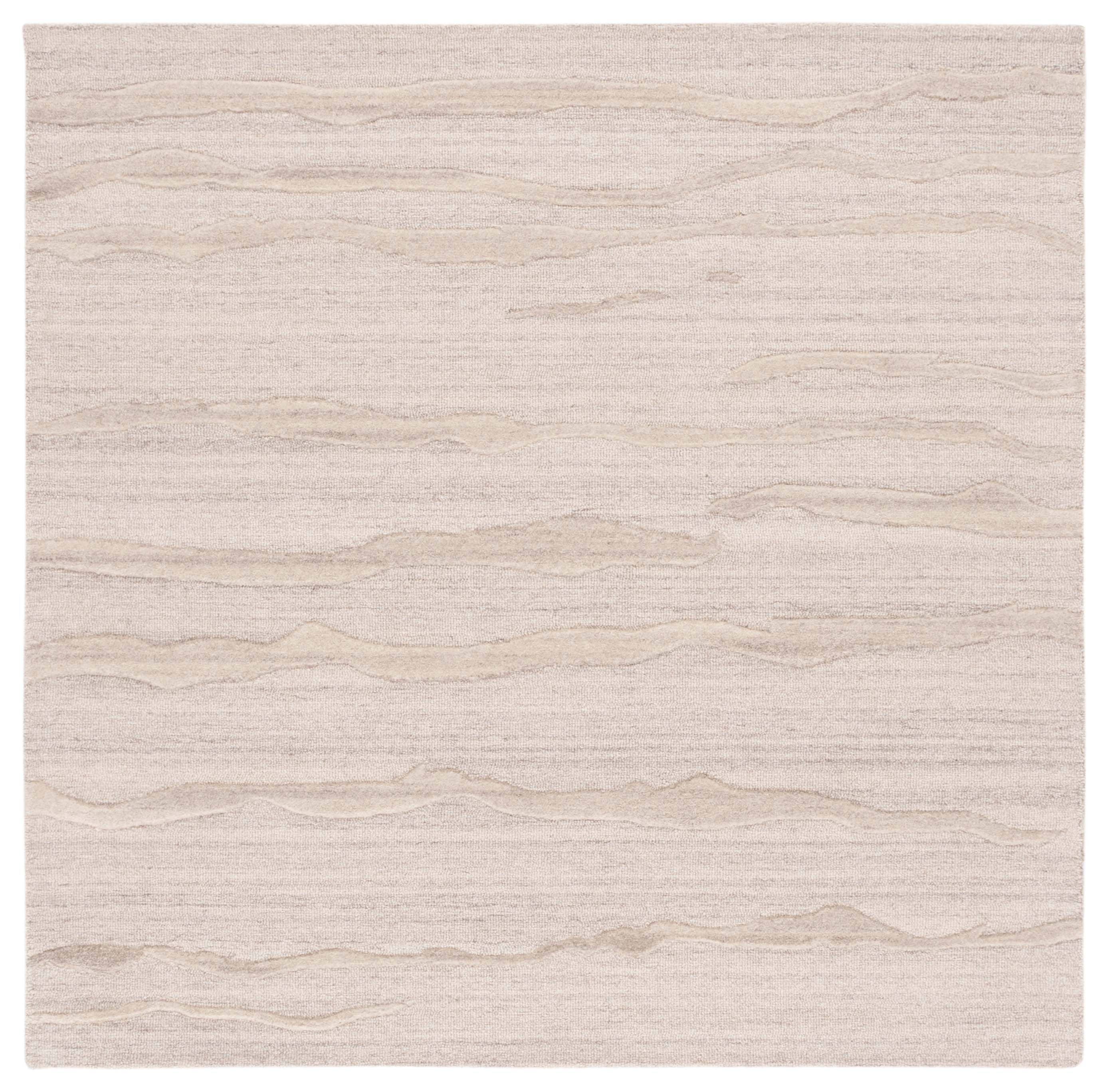 SAFAVIEH Abstract Bertina Abstract Area Rug, Beige, 6' x 6' Square