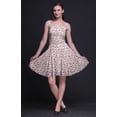 thumbnail image 3 of Bimba Robe Cocktail au-Dessus du Genou Smockée Florale pour Femmes Robe d'Été Fluide-Petite, 3 of 5