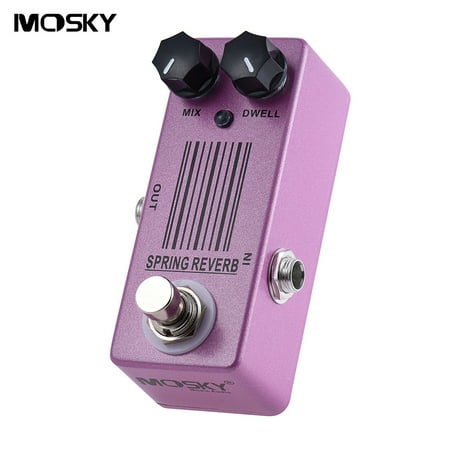 MOSKY MP-51 Spring Reverb Mini Single Guitar Effect Pedal True (Best Spring Reverb Pedal For Surf)