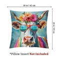 thumbnail image 4 of Hippie Animal Rhinoceros Throw Pillow Machine Washable, Indoor Outdoor Decorative Pillow for Couch, Bed or Patio, 4 of 7