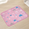 thumbnail image 2 of Self-Cooling Pet Ice Mat, Breathable Non-Slip Summer Cooling Pad for Cats Dogs, Washable Pet Sleeping Cushion, Soft Printed Cold Bed for Small Medium Large Puppy Kitten Indoor Rest, 2 of 7