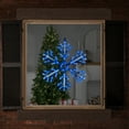 thumbnail image 2 of Northlight LED Lighted Snowflake Christmas Window Silhouette - 24.5" - Pure White and Blue, 2 of 5