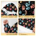 thumbnail image 6 of Dog Paw Print Black Pattern Oversized Sherpa Fleece Wearable Blanket Hoodie, Double-Sided Warm Fuzzy Pullover with Super Pockets for Women & Men, 6 of 6