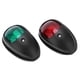 thumbnail image 2 of Uadme Lámpara de navegación LED, 1 par/Juego Lámpara de señal LED Universal Grado de protección IP66 Luz de navegación Lateral Marina(Negro), 2 of 5