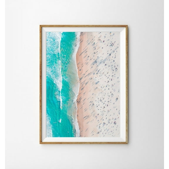 Aerial Beach Print Beach Wall Art Beach Decor Aerial Beach Photo Beach Photography Art Tropical Decor Coastal Wall Art Coast Print Wall Art, Modern Wall Decor, 8x12 UNFRAMED