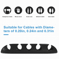 thumbnail image 4 of 16 Pack Cable Clips Wire Management for Your Wires, Computer, Earphone Line, Charging and Mouse, Tachograph Cord - Self Adhesive Cord Holders Desk Cable Organizer, 4 of 10
