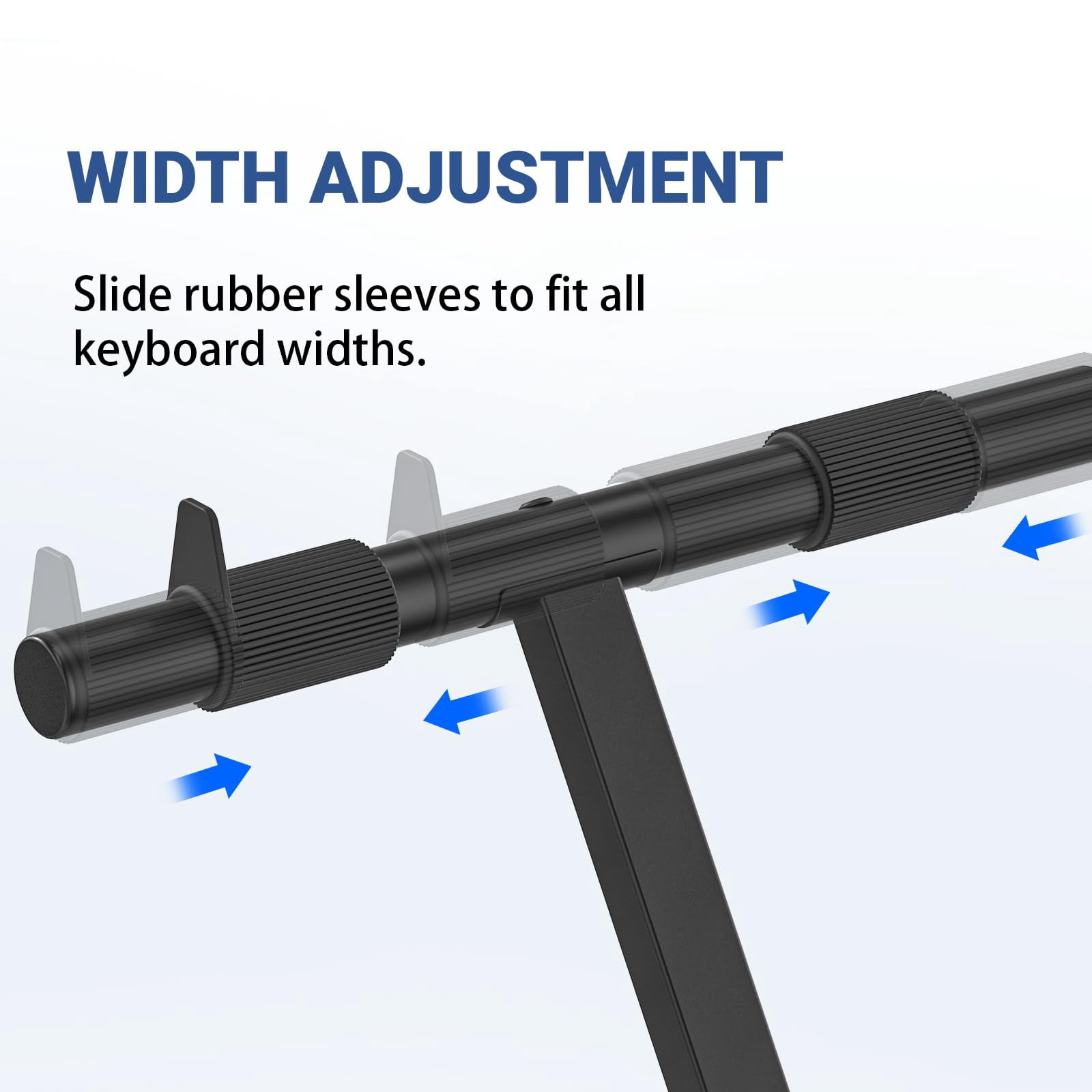 Keyboard Stand - Digital Piano  Single X Style Black (capacity: 100 Lb)