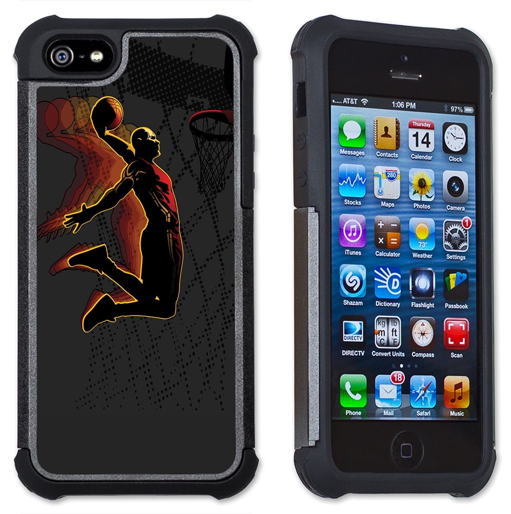 Apple iPhone 6 Plus iPhone Plus Cell Phone / Cover with Cushioned Corners - Basketball Dunk - Walmart.com