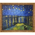 thumbnail image 2 of La Pastiche  Vincent Van Gogh 'Starry Night Over the Rhone' (Luxury Line) Hand Painted Oil Reproduction, 2 of 5