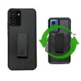 thumbnail image 3 of For HMD Vibe (Straight Talk/ TracFone) Case, Dual Layer Shockproof 360-Degree Rotating Belt Clip Case Cover with Kickstand (Black), 3 of 9