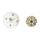 thumbnail image 5 of Reloj de pared,Reloj de pared decorativo,moderno y elegante.,Reloj de pared redondo silencioso y sin tictac,regalo,Escultura para colgar en la pared,Decoración de pared de metal para sala de, 5 of 8