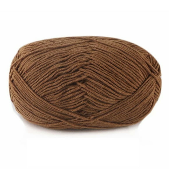 VONKY Crochet Yarn Sweater Scarf Gloves Toys Bundle Crafts Gifts Threads Durable Skeins Set Arts 4-Ply for Knitters Beginners Parties 26deep brown