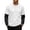 155#White, variant on Crew Neck Layered Fake 2 Piece Tops for Men Solid Color Long Sleeve Casual Daily Fashion Sweatshirts Beige 3XL