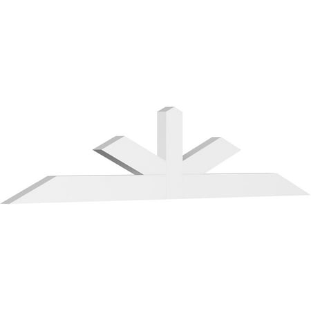 

72 W x 15 H x 2 D x 4 F 5/12 Pitch Saratoga Architectural Grade PVC Gable Bracket