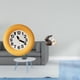 thumbnail image 2 of Reloj De Pared Silencioso Y Contemporáneo Con Estatua De Conejo De Cerámica. Ideal Para Cocina, Dormitorio, Comedor, Jardín O Decoración Del Hogar (Pascua)., 2 of 8