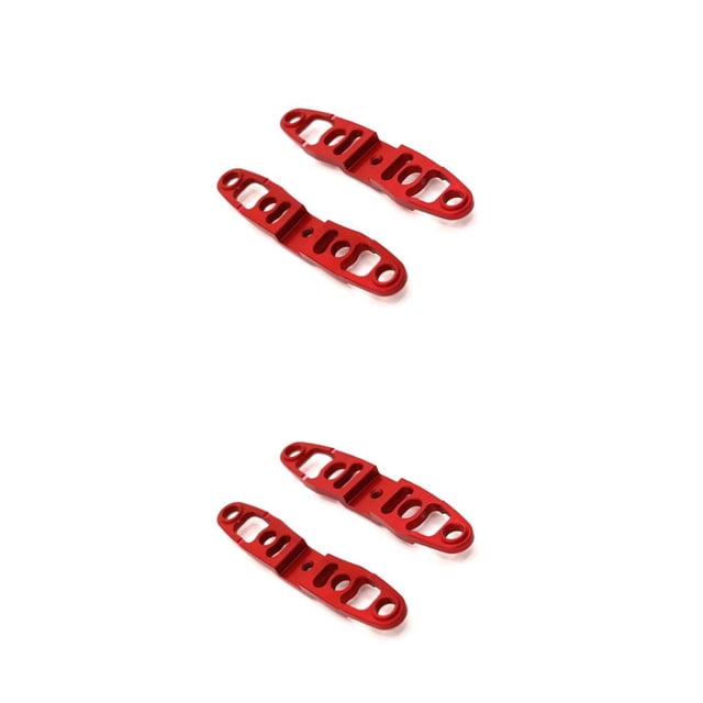 Vogacara 2 piezas RC Car Fixer Color sólido 1/28 Actualización Reemplazo de accesorios de sujeción de juguete Reemplazo para Mini-Q Red Rojo 2piezas
