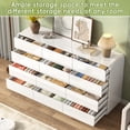 thumbnail image 3 of ANPOO High Gloss 12-Drawer Dresser,Modern Rounded Chest of Drawers,Large Capacity Bedroom Clothing Storage Organizer Cabinet for Bedroom,Entryway,Living Room, 3 of 7
