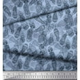 thumbnail image 3 of Soimoi Polyester Crepe Fabric Jellyfish Ocean Printed Fabric 1 Yard 42 Inch Wide, 3 of 3