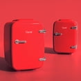 thumbnail image 6 of Caynel 4-Liter/6 Can Portable Mini Fridge with Warming Function, Red, 6 of 8