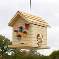 thumbnail image 4 of Home Bazaar HB-9504FS Abri de Rempotage Mangeoire pour Oiseaux - Naturel, 4 of 4