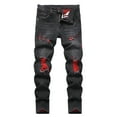 thumbnail image 2 of Tiijoy Big Boys Fashion Skinny Fit Ripped Jeans Stretch Straight Denim Pants, Sizes 7-16, 2 of 8
