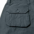 thumbnail image 6 of HOOMEUMY Mens Casual Cargo Pants Workout Joggers Ring Hole Expandable Waist Waistband Work Pants Baggy Pockets Hiking Pants Gray 22, 6 of 7