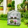thumbnail image 2 of Rkxzt 2 Tier Mini Greenhouse Pvc Plant Cover - 27.16x19x36"Small Porch Green House for Growing Plants Flowers Indoor & Outdoor, 2 of 4