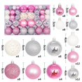 thumbnail image 6 of Christmas Ornaments, 100pcs Decorative Ball Set for Christmas Tree Holiday Party Home Decor, Shatterproof Assorted Hanging Baubles with Matte and Hollow Designs for Indoor Outdoor Xmas Decoration, 6 of 7
