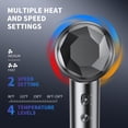 thumbnail image 4 of Hair Dryer, 150000 RPM High Speed Blow Dryer with Intelligent Temperature Control, Nozzle, -Drying, Low Noise Hair Blow Dryer for Men and Women, for Curly Hair, for Travel Salon, 4 of 6