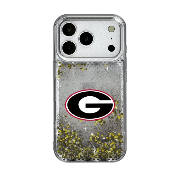 Georgia Bulldogs Linen Logo iPhone Glitter Case